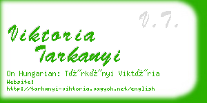 viktoria tarkanyi business card